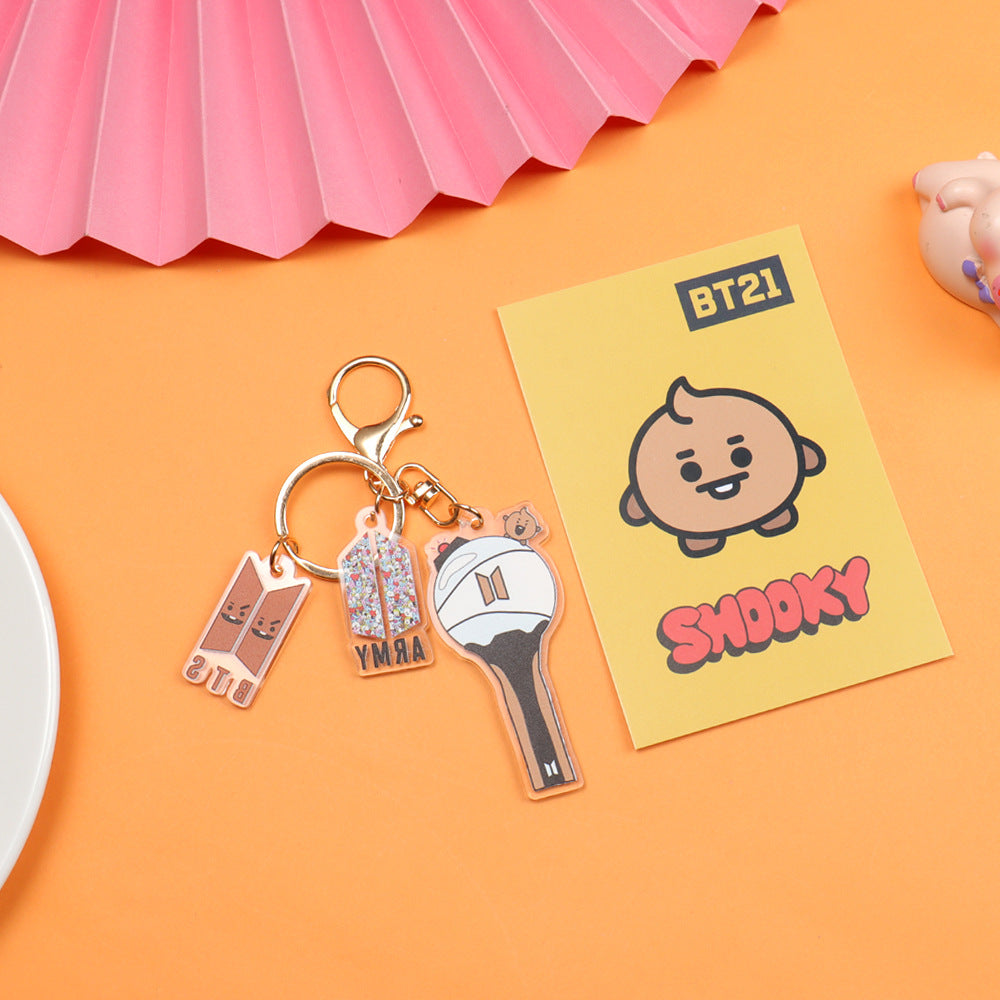 Acrylic cartoon Keychain MIC-XingY006