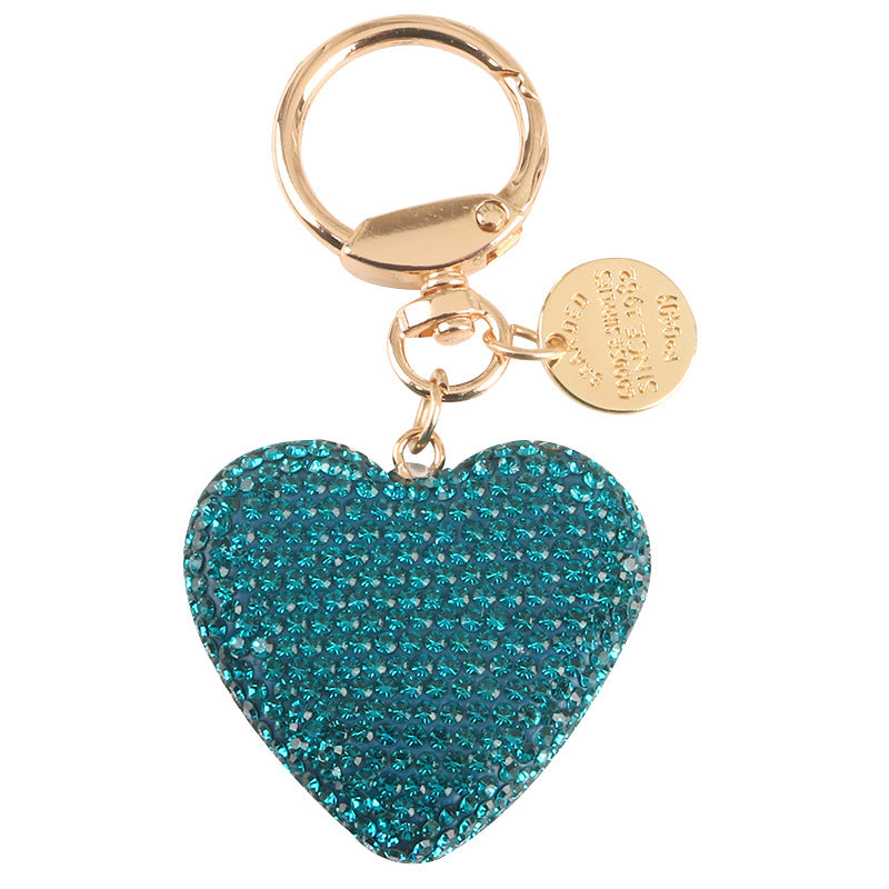 Keychains Alloy Heart Rhinestone Pendant MIC-YiHan010