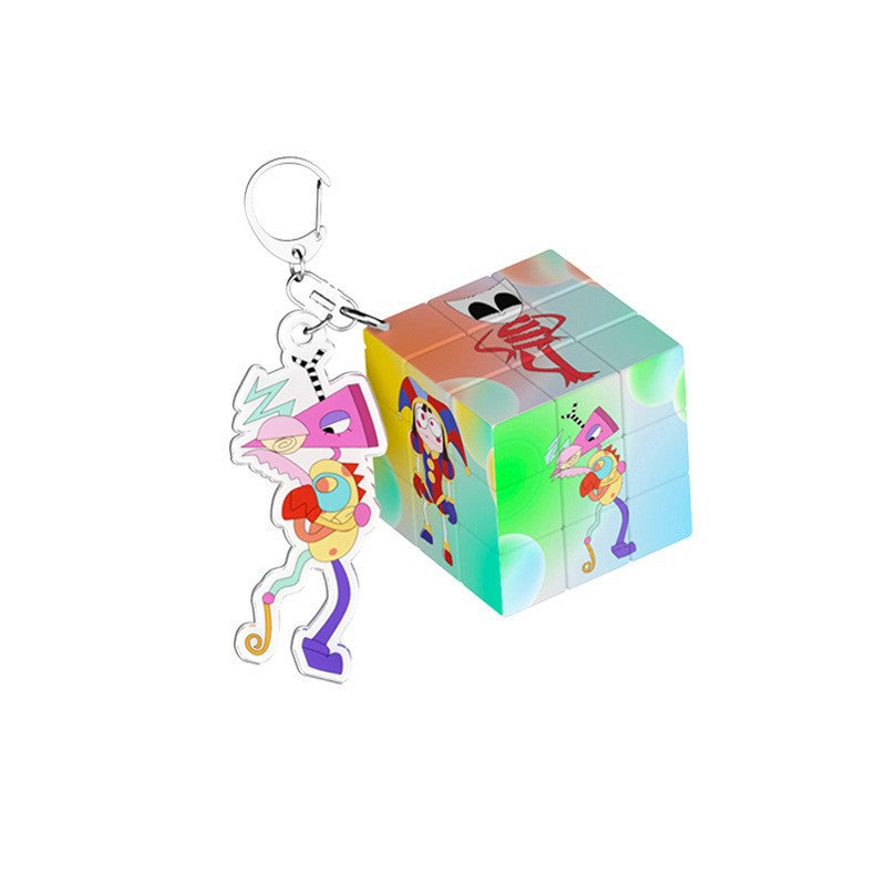 PVC cartoon digital circus keychain MYA-MLZ030