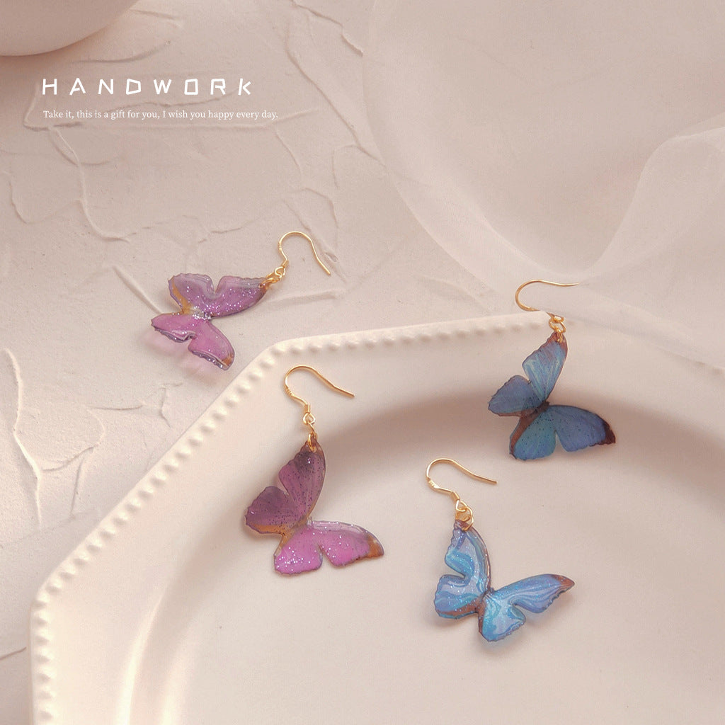 Alloy Butterfly Inspirational Earrings MYA-LiangM014