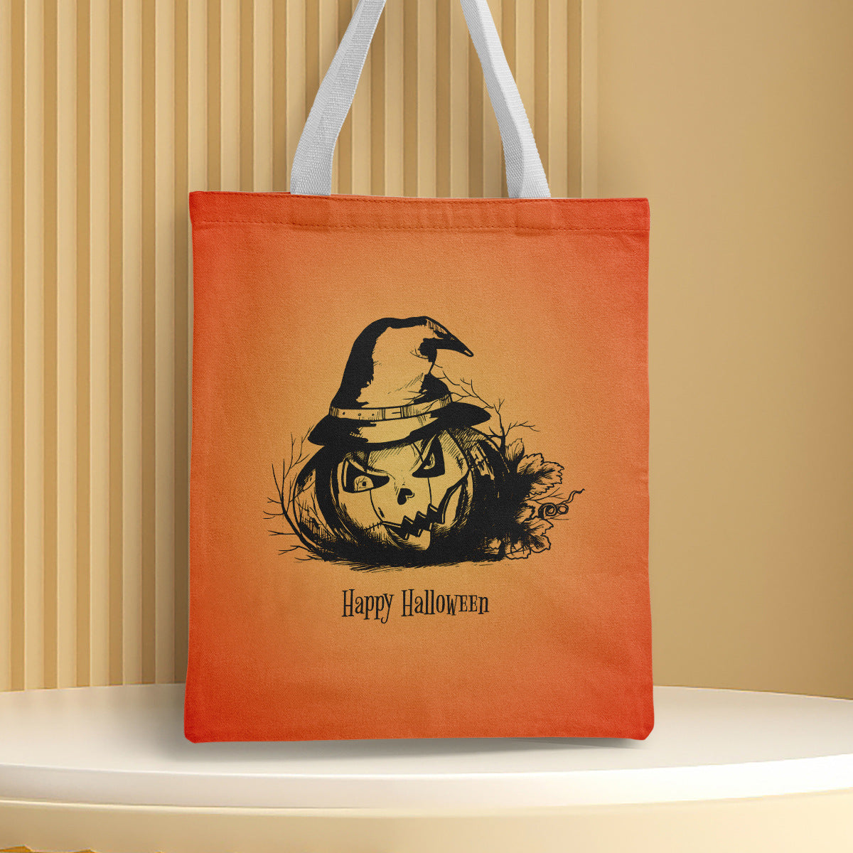 Polyester Halloween canvas shoulder bag (Minimo de Compra 2) MYA-QB007