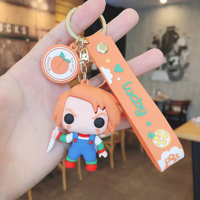 Cartoon Doll PVC Silicone Alloy Keychain (F) FeiRun031