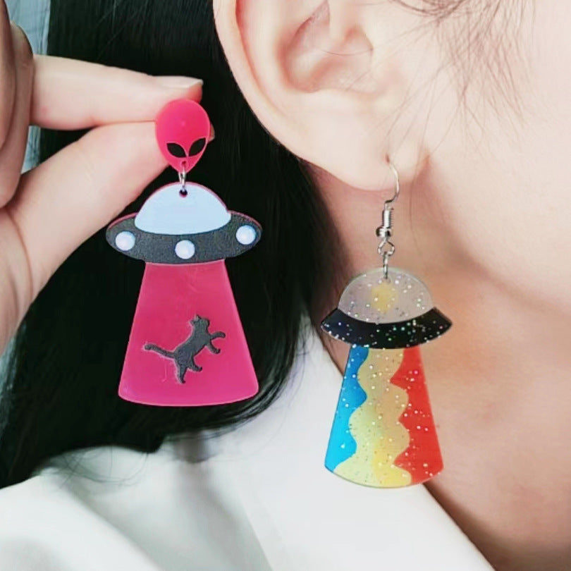 Resin Fun Rainbow Star Earrings (Minimo de Compra 2) MIC-DuA053