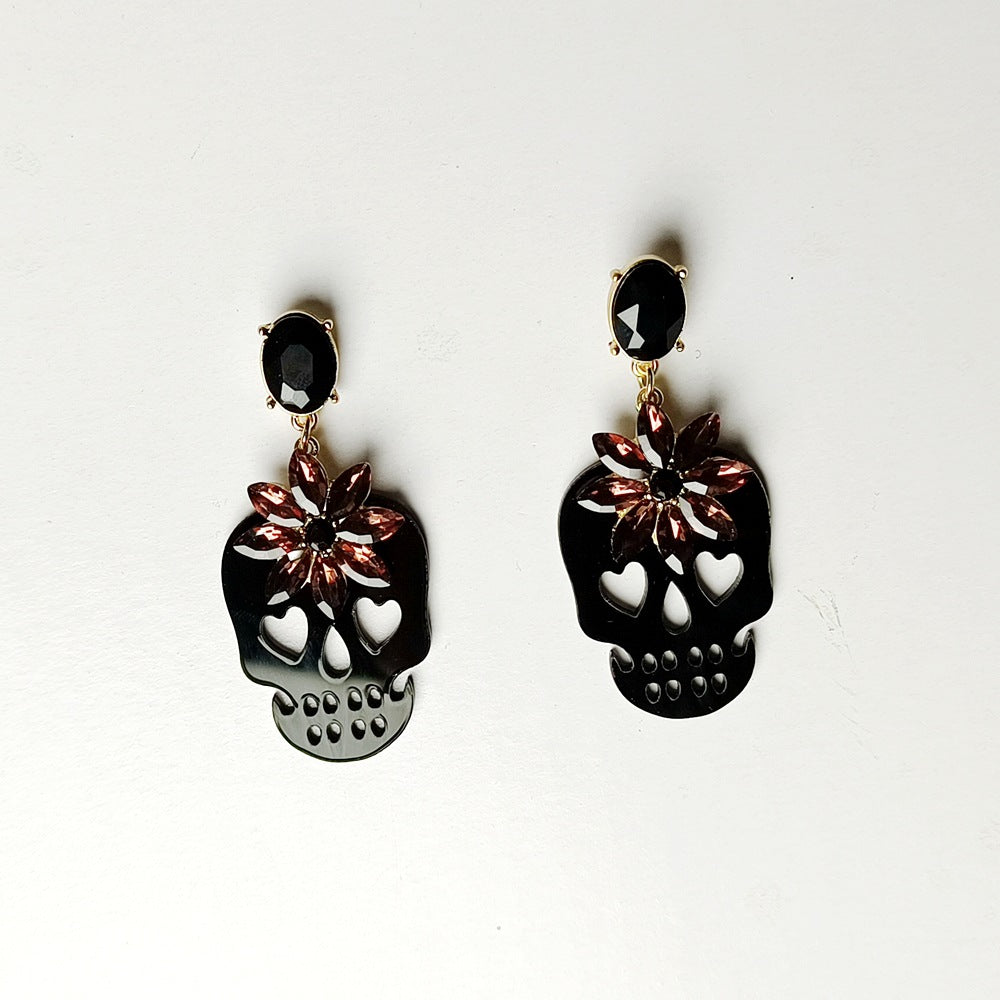 Alloy New Skull Earrings (Minimo de Compra 2) MIC-LeY001