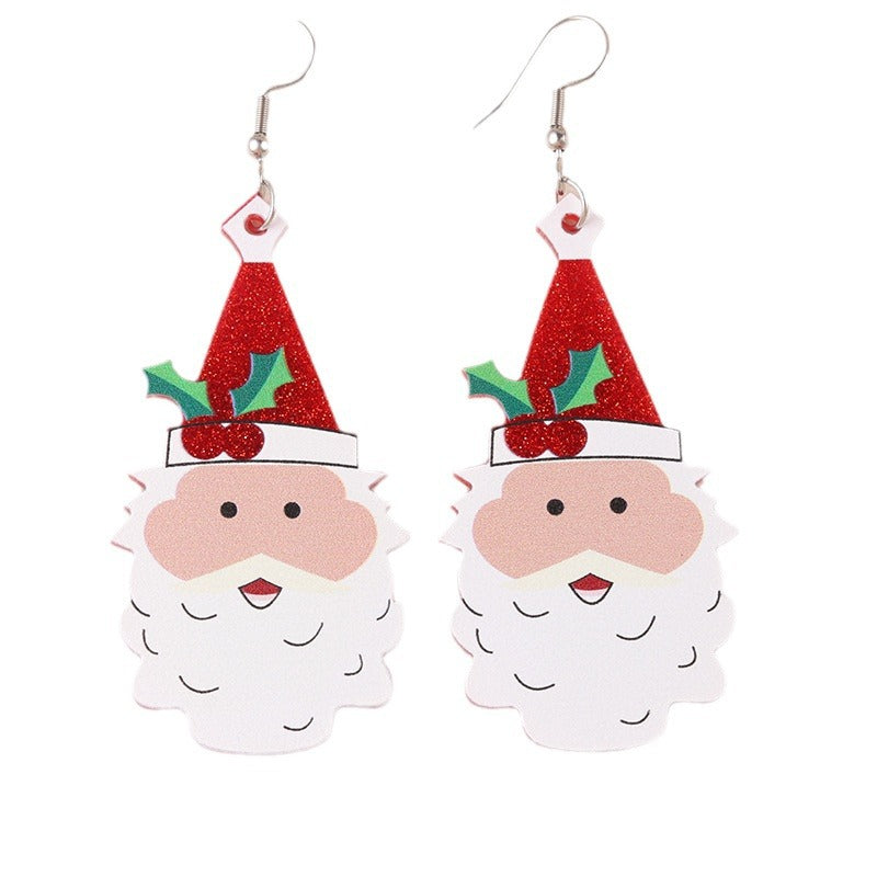 Acrylic Cartoon Christmas Series Earrings MYA-DuA096