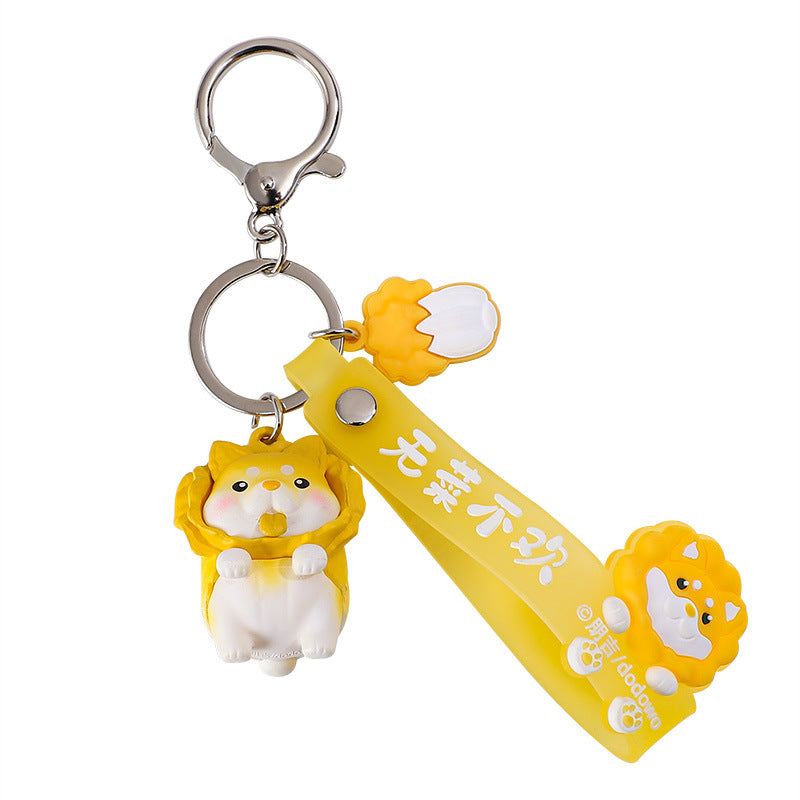 PVC new vegetable spirit cartoon keychain MIC-BenX015