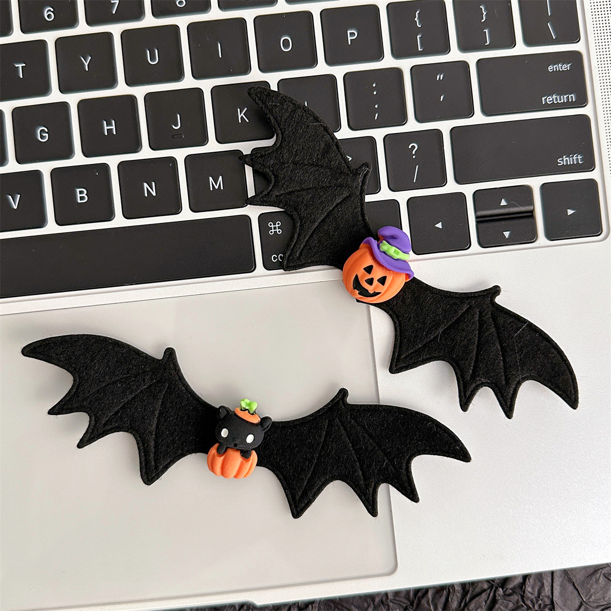 Plastic Halloween Fun Wings Pumpkin Hair Clip (Minimo de Compra 2) MIC-ShiM003