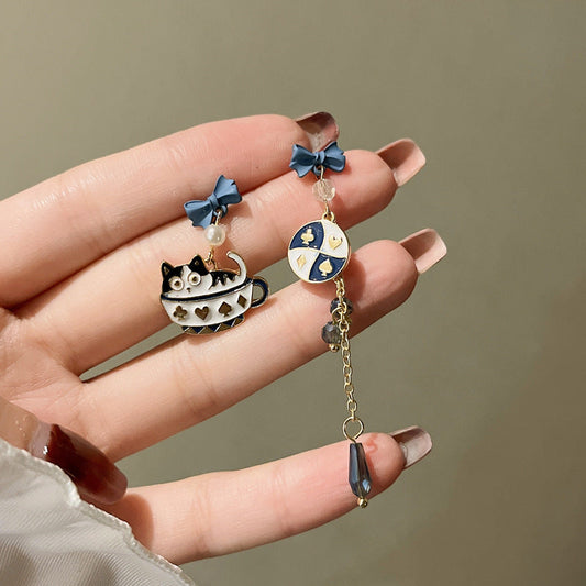 Cute Cartoon Cat Earrings MIC-BaoY012