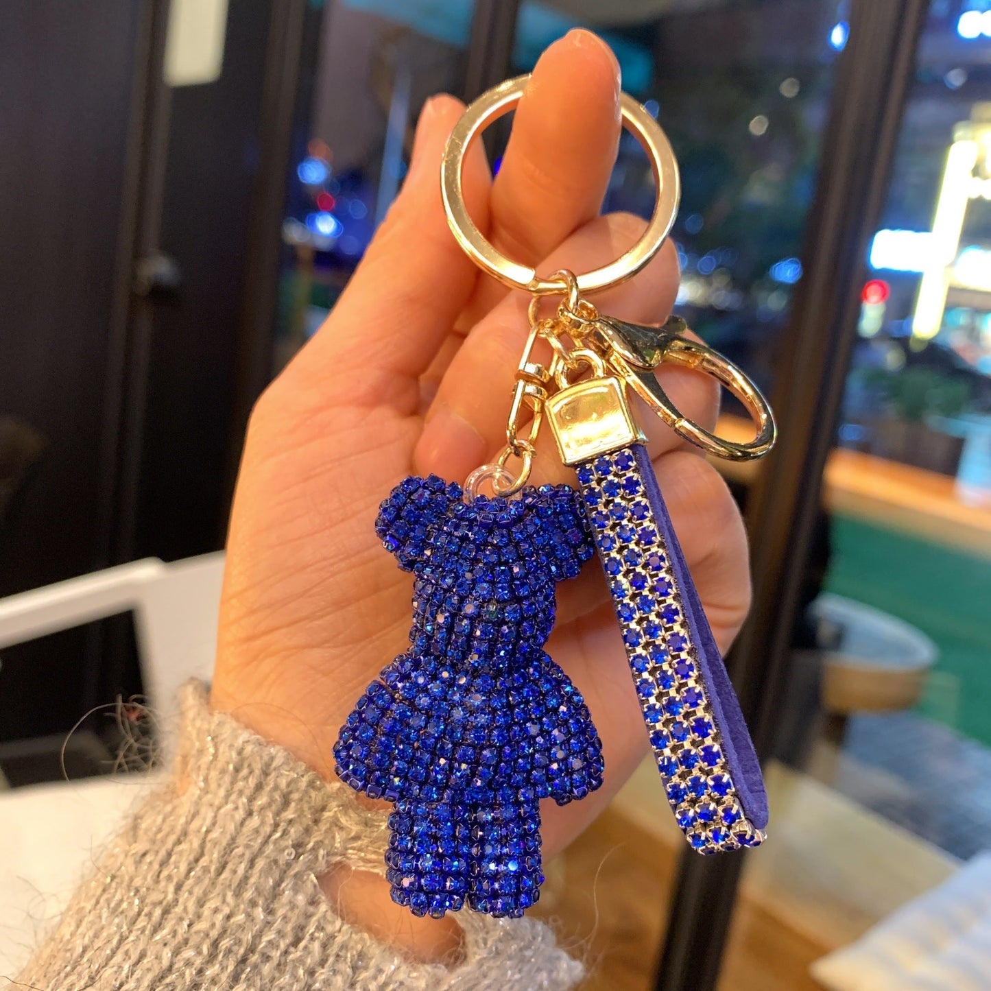 Diamond Bear Alloy Keychain MIC-ShuoT006