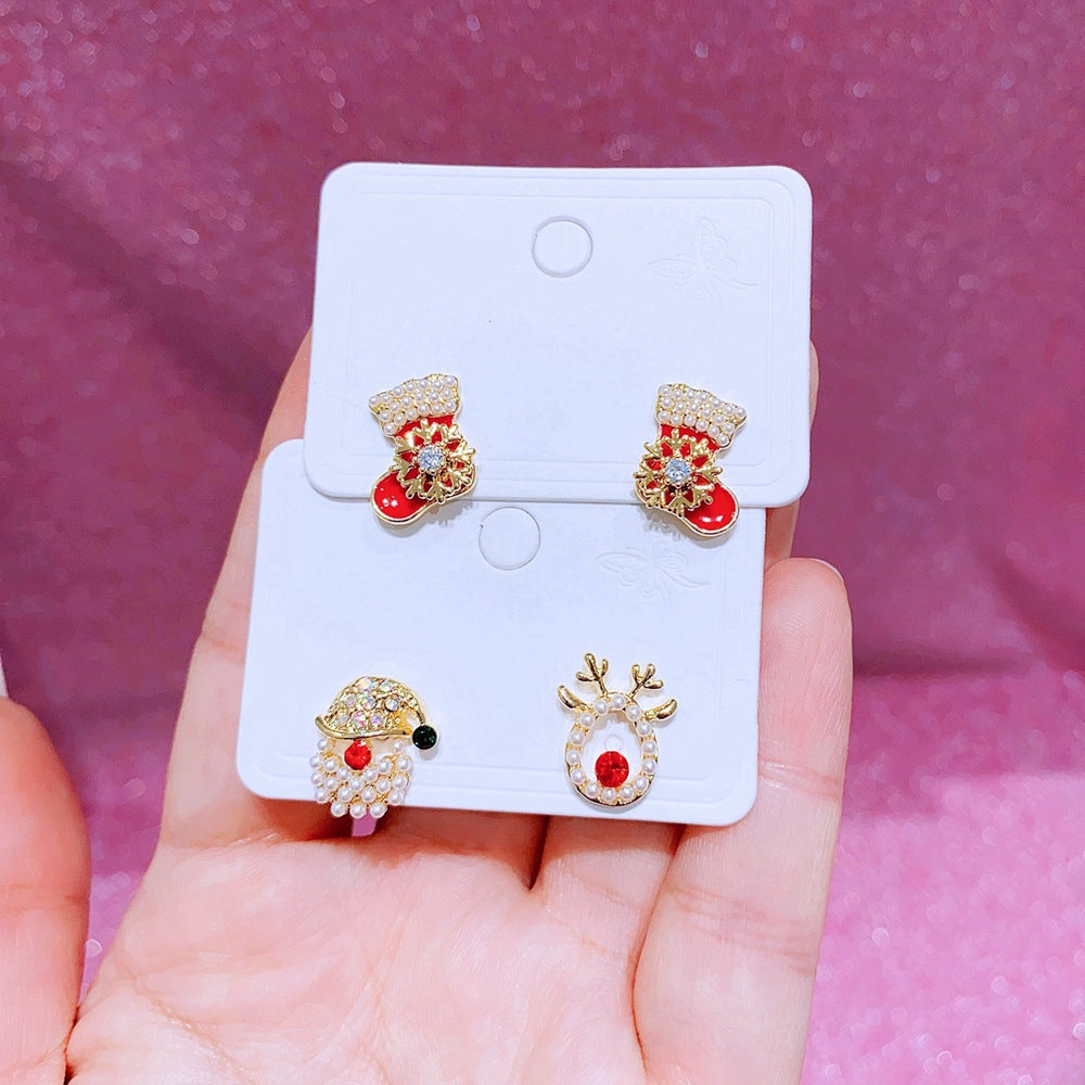 New alloy Christmas earrings MIC-MingC025