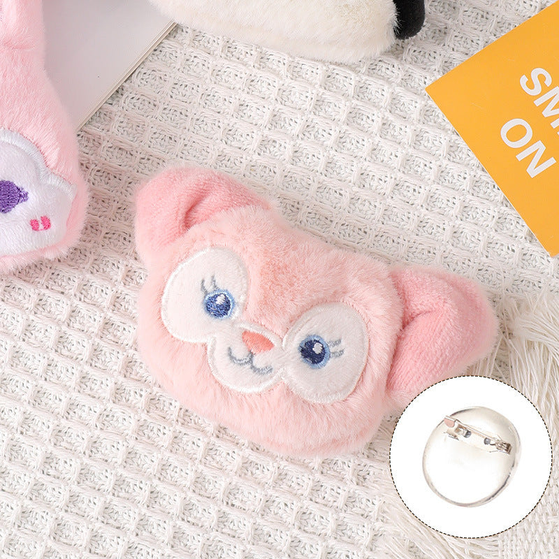 Plush cartoon cute brooch MIC-ZhanY006