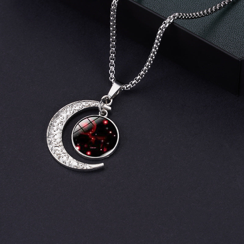 Necklace Stainless Steel Zodiac Moon Minimo de compra 2 YonY001