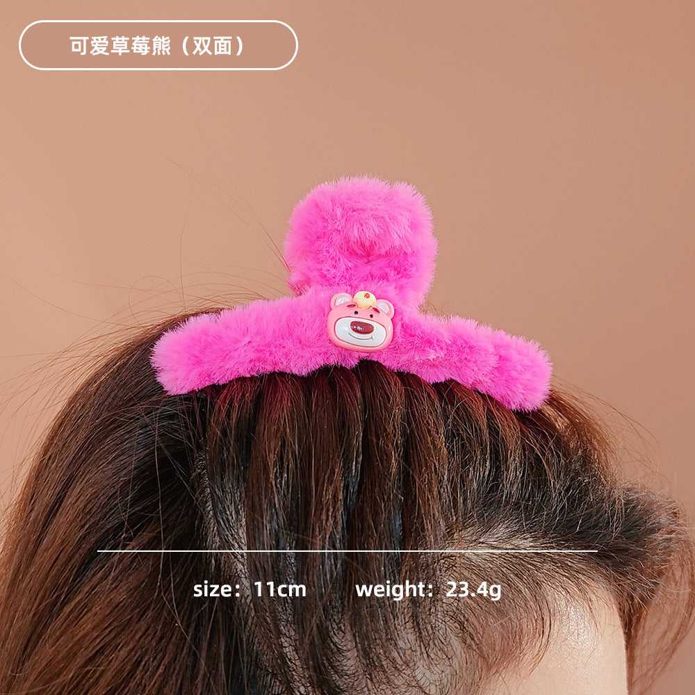 Plush cartoon cute hair clip MYA-WoD006