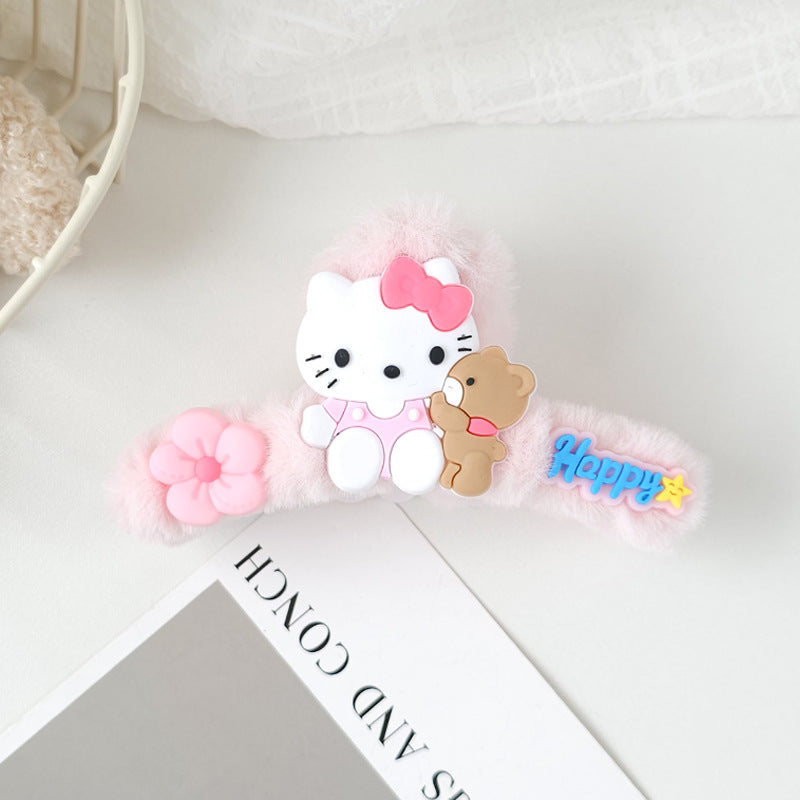 Plush cartoon cute hair clip MIC-WoD003