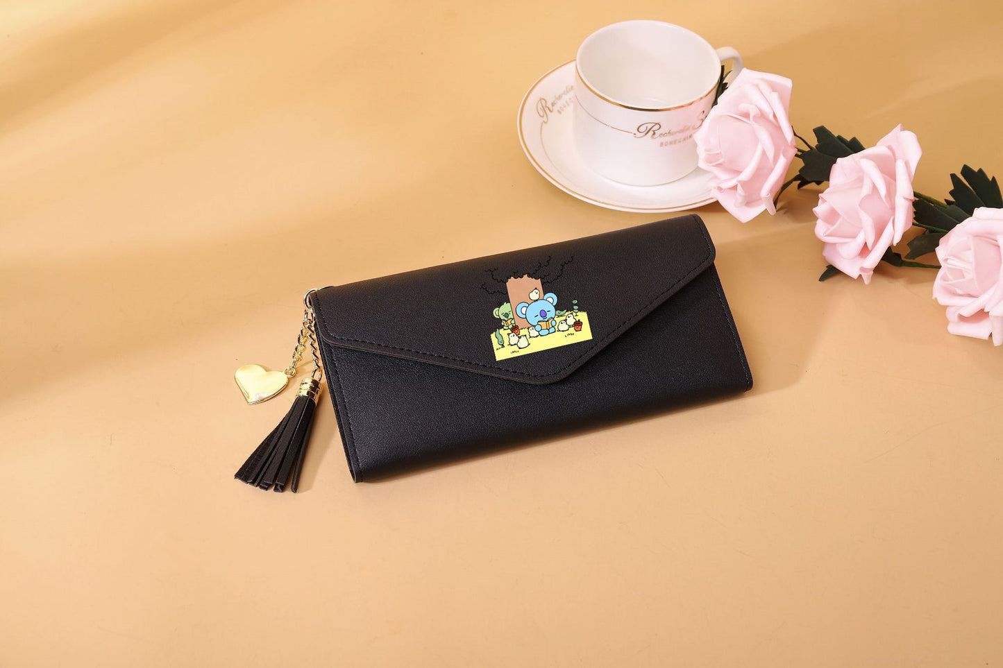 PU cartoon cute card bag tassel wallet MIC-XingY010