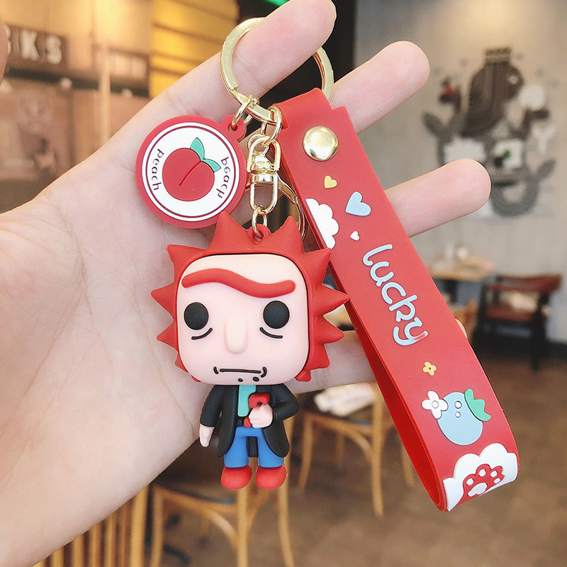 Cartoon Doll PVC Silicone Alloy Keychain (F) FeiRun031