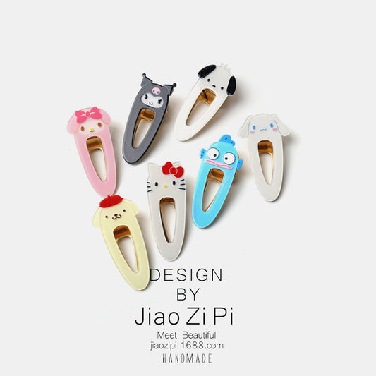 Resin cartoon cute hair clip (Minimo de Compra 2) MIC-JZP002