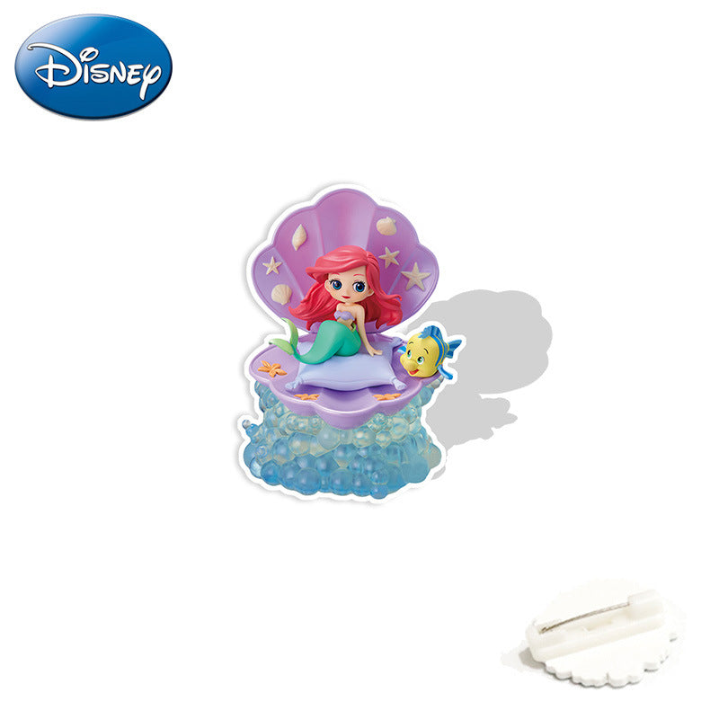 Acrylic mermaid princess brooch (Minimo de compra 2) MYA-WeiJ007