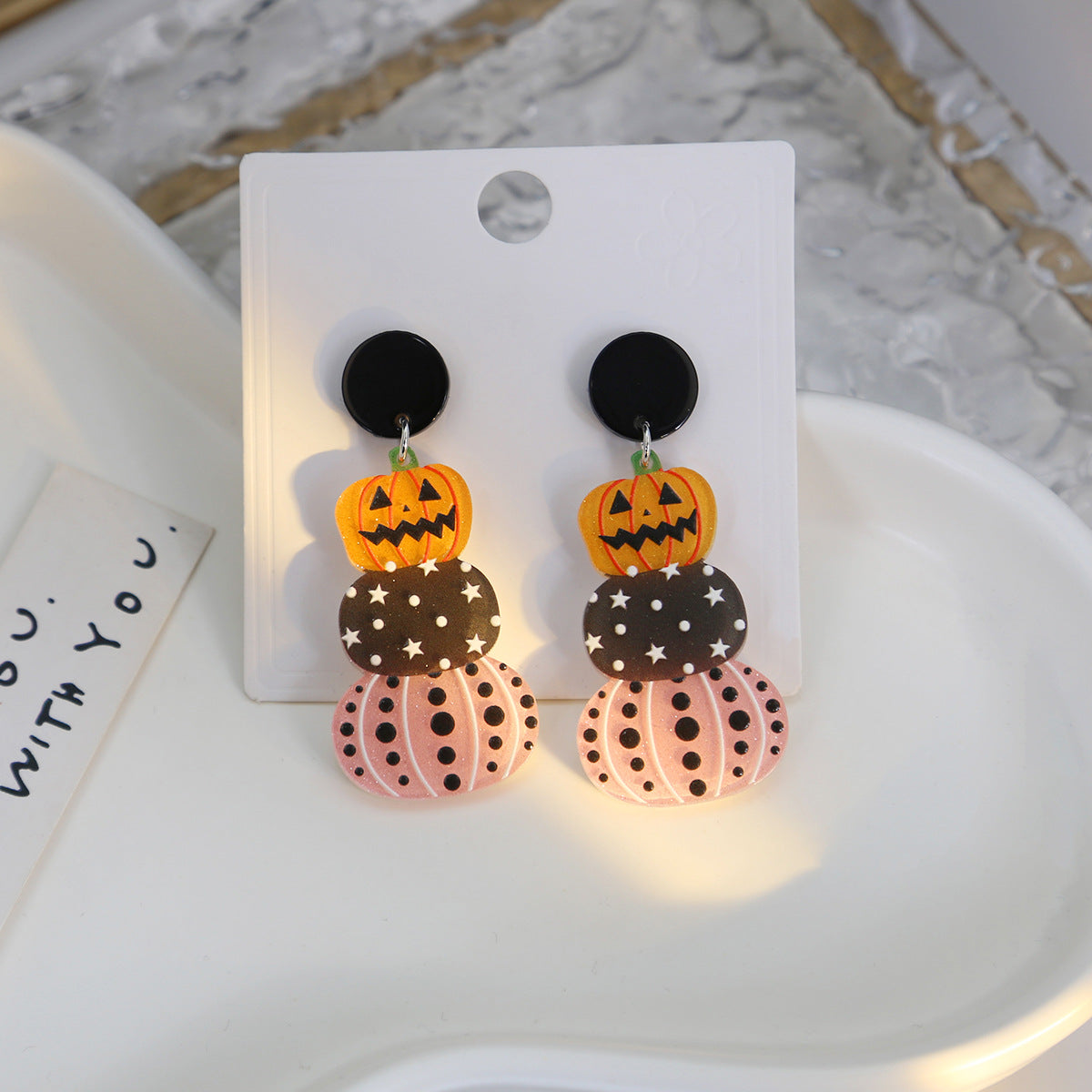 Alloy cartoon pumpkin earrings MYA-MDD184