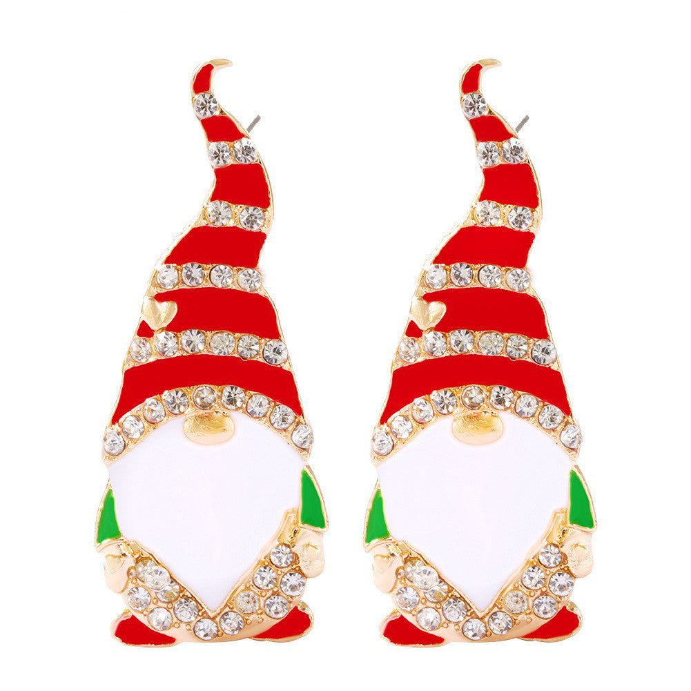 Alloy Christmas Tree Bell Earrings (Minimo de Compra 2) MIC-DWKM006