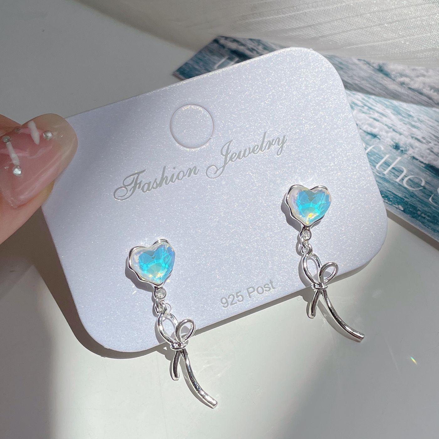 Alloy Ocean Series Blue Earrings MIC-ShuangX045