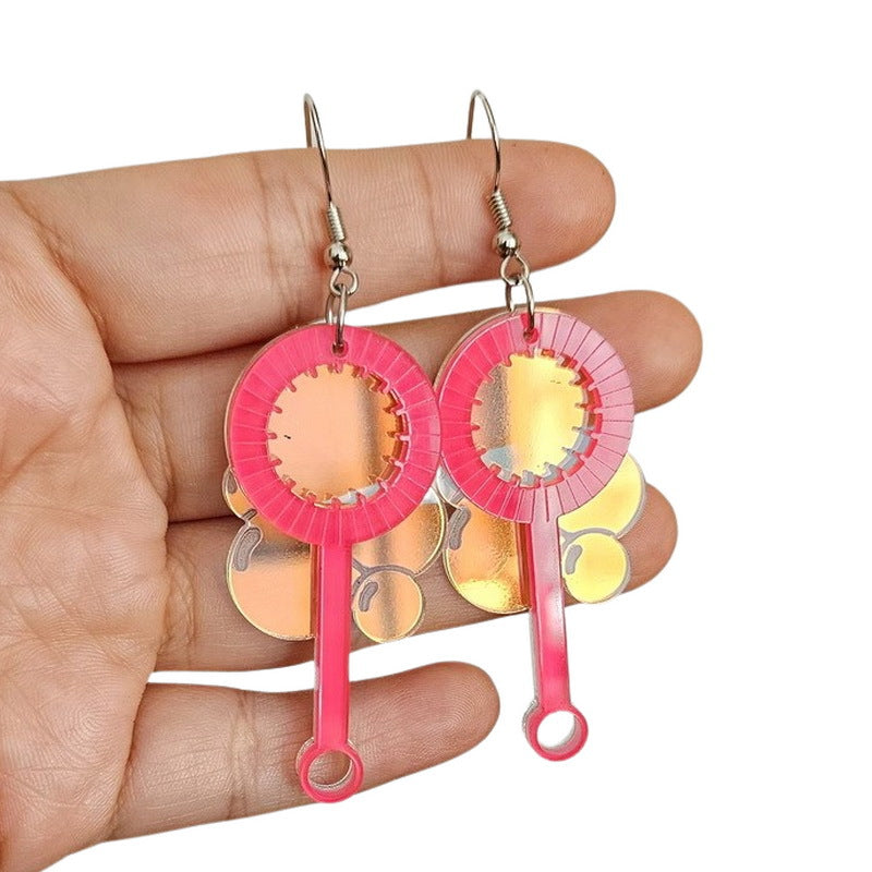 Acrylic Fun Illusion Blown Bubble Earrings MIC-XueP130