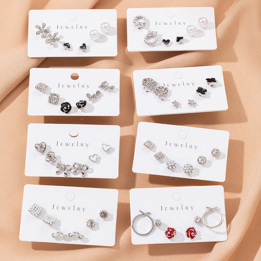 A cute set of stud earrings for a week(Minimo de Compra 3) MIC-JYuan003