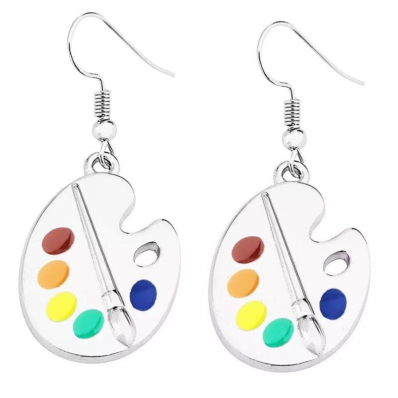 Acrylic color marker drawing board earrings MYA-YiY003