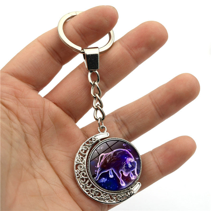 Alloy constellation luminous keychain MYA-HengX006