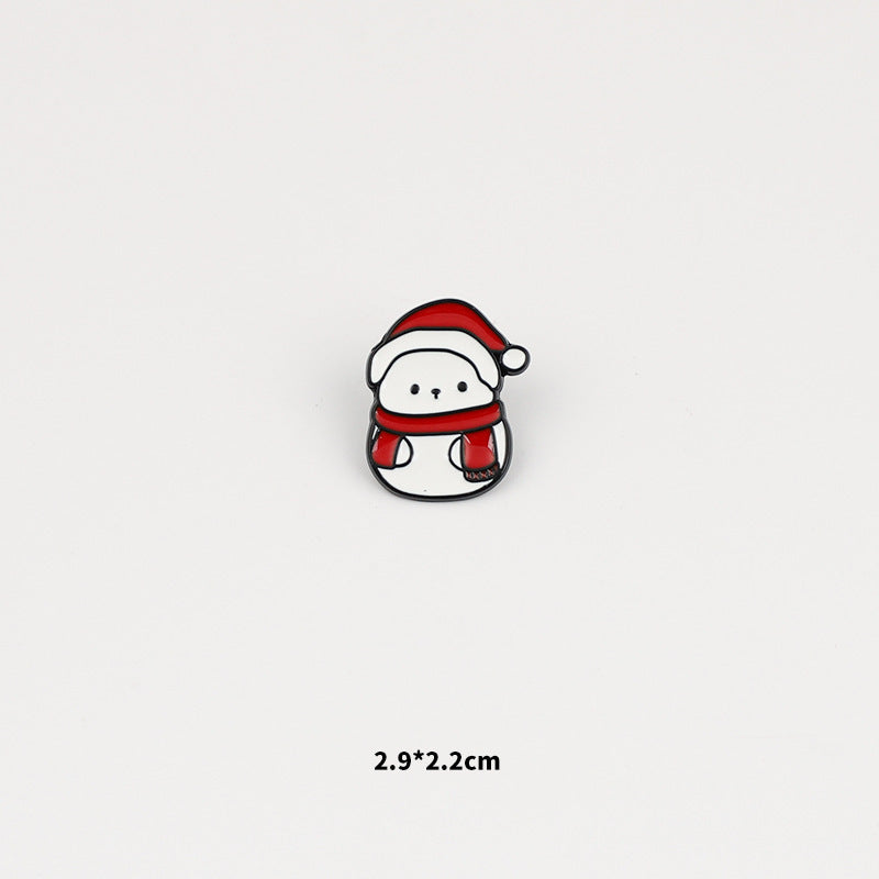 Alloy cute cartoon Santa Claus brooch (Minimo de Compra 2) MYA-WeiD001