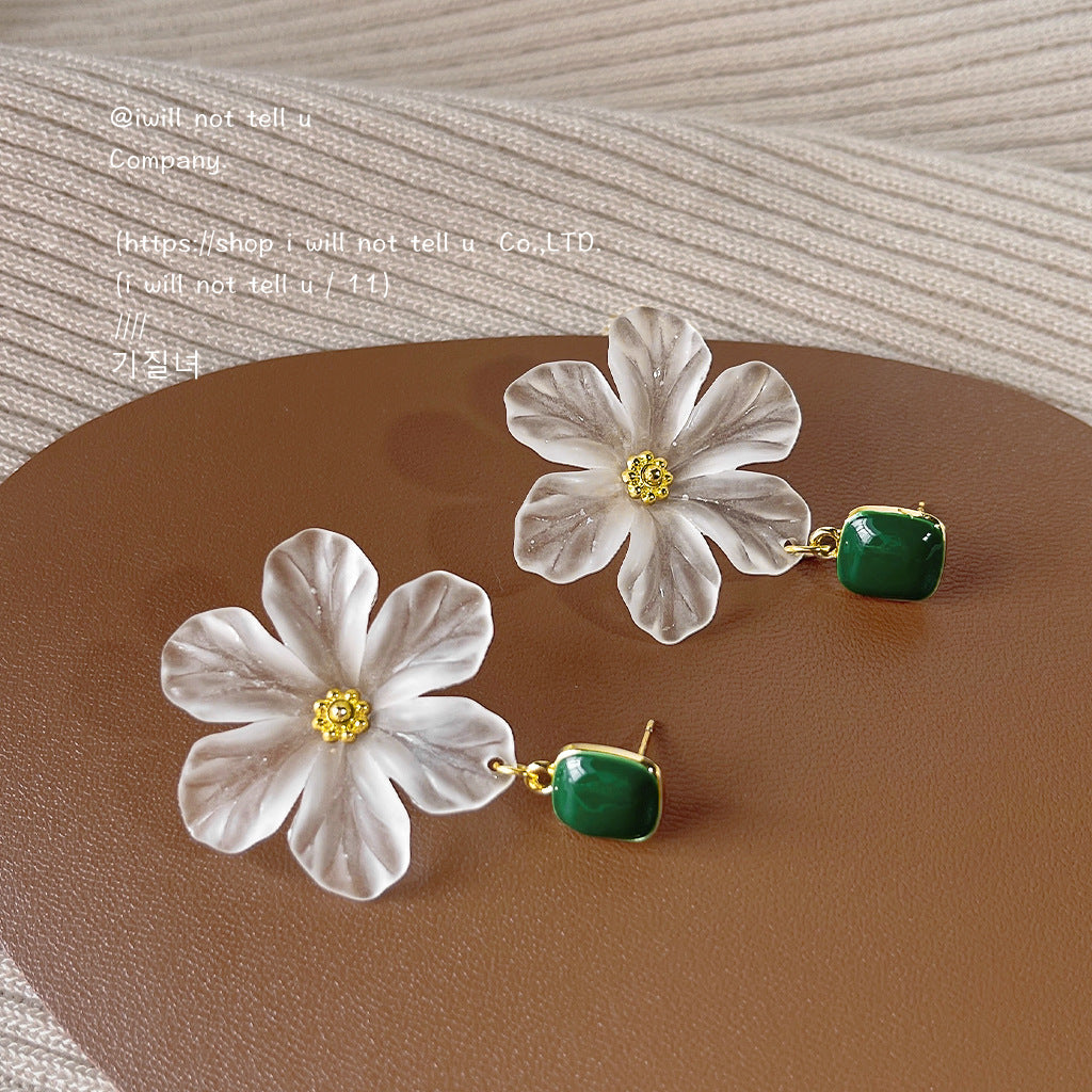 Alloy minimalist flower earrings MIC-LiangM001