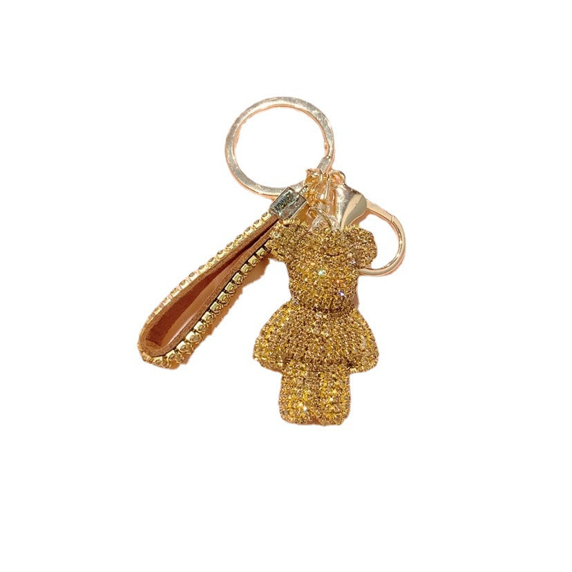 Diamond Bear Alloy Keychain MIC-ShuoT006