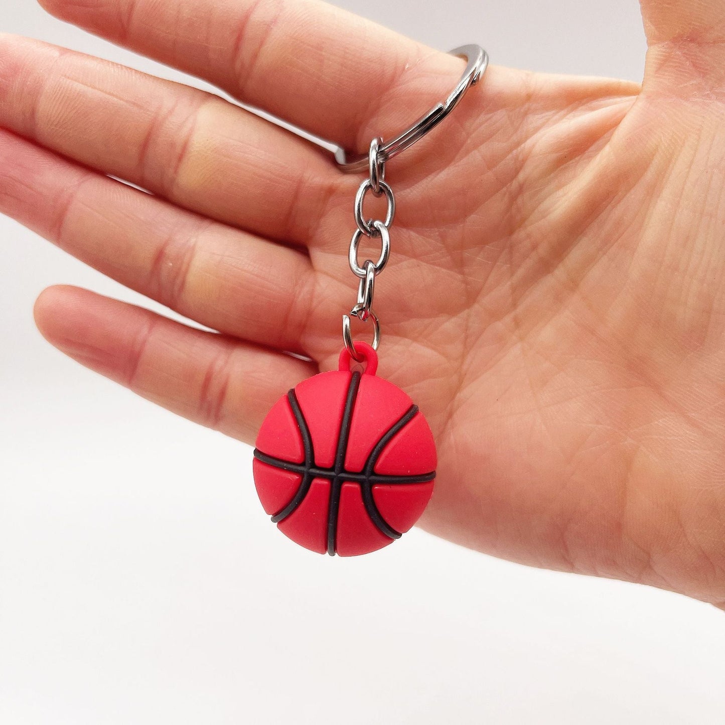 Keychains For Backpacks PVC Football keychain Basketball Tennis Rugby Minimo de compra 5 MIC-YY020