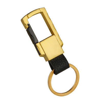 Keychains Zinc Alloy Men's Metal Genuine Leather MIC-YuYue009