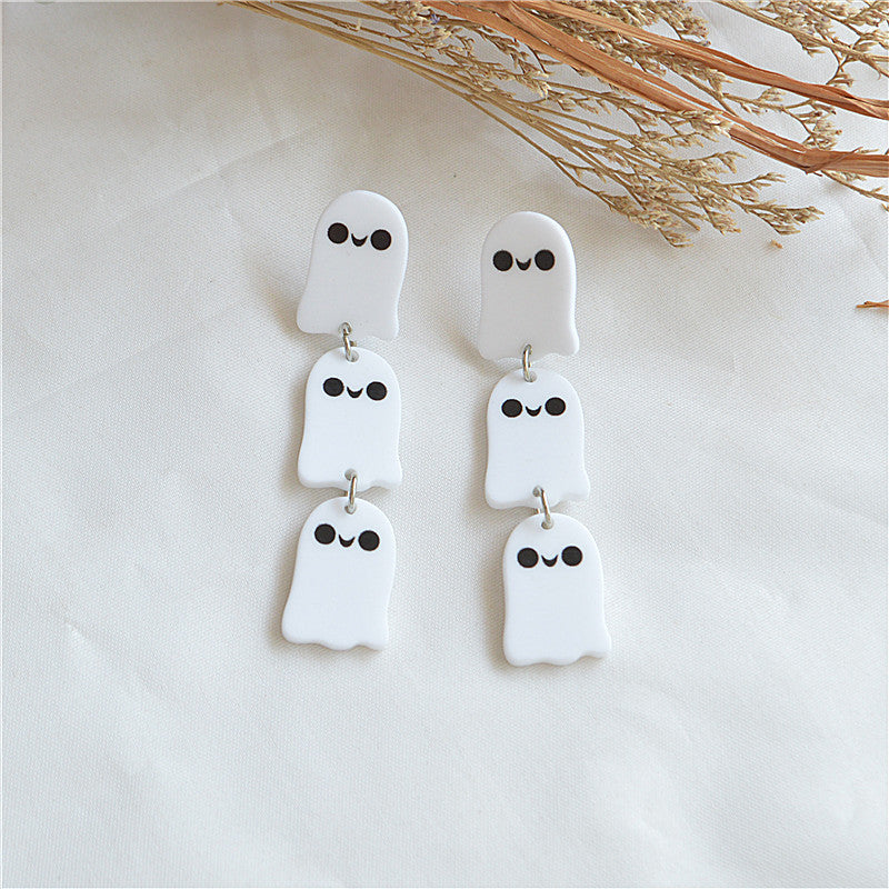 Acrylic horror and funny ghost earrings MYA-XieN059