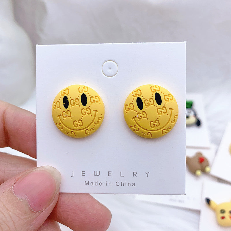 Resin cartoon small animal earrings  (Minimo de Compra 2) MIC-ShiJ002