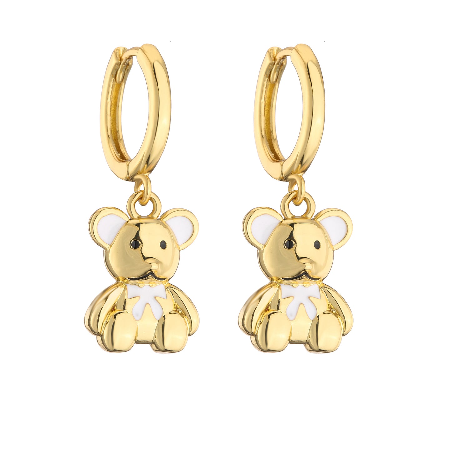 Alloy Peach Blossom Oil Elephant Earrings (Minimo de Compra 2) MIC-JuC027