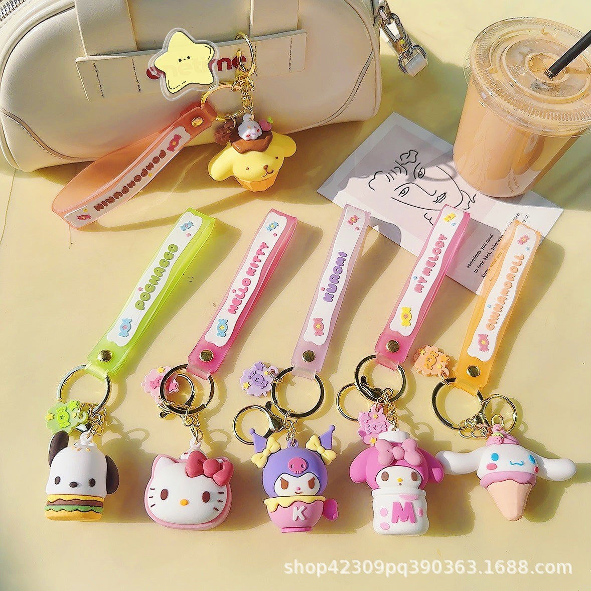 PVC Cute Cartoon Food and Game Series Keychain (Minimo de compra 2) MYA-WenC002