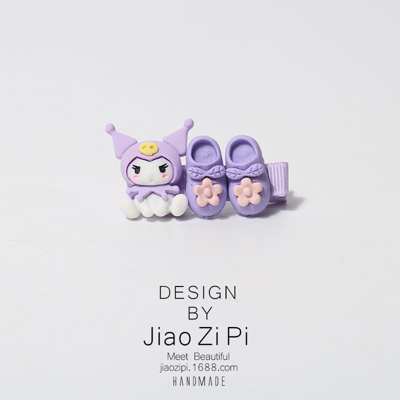 Resin slippers accessories, patch hair clips (Minimo de Compra 2) MIC-JZP010