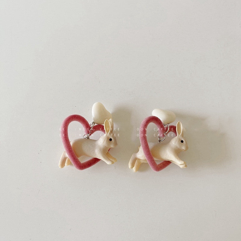 Resin small and cute rabbit earrings (Minimo de Compra 2) MIC-WWHM051