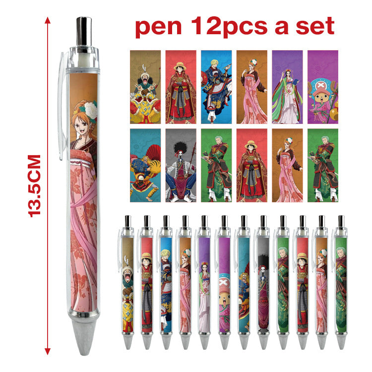 12pcs/pack cartoon printing press neutral pen ManC005