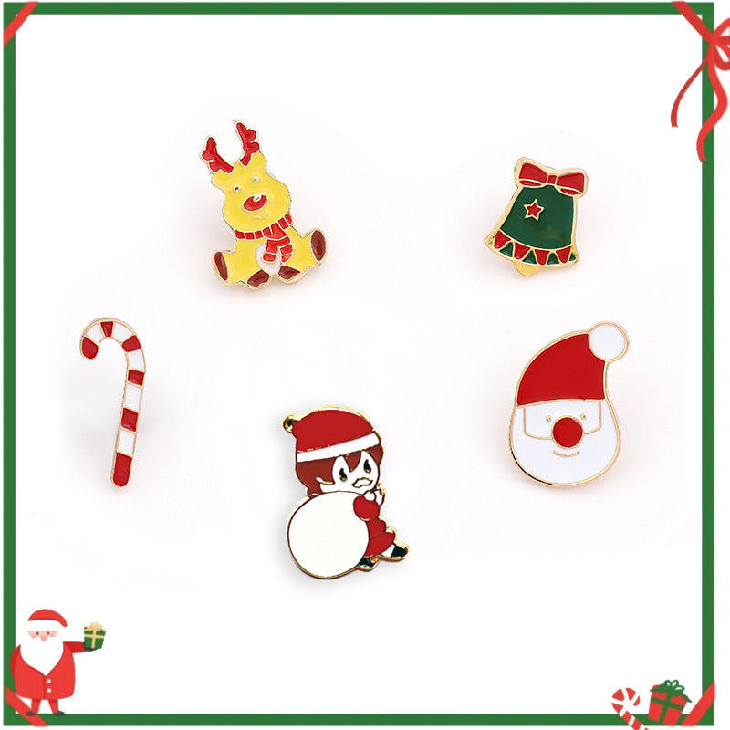 Alloy cartoon Christmas brooch (Minimo de Compra 2) MIC-WeiD007