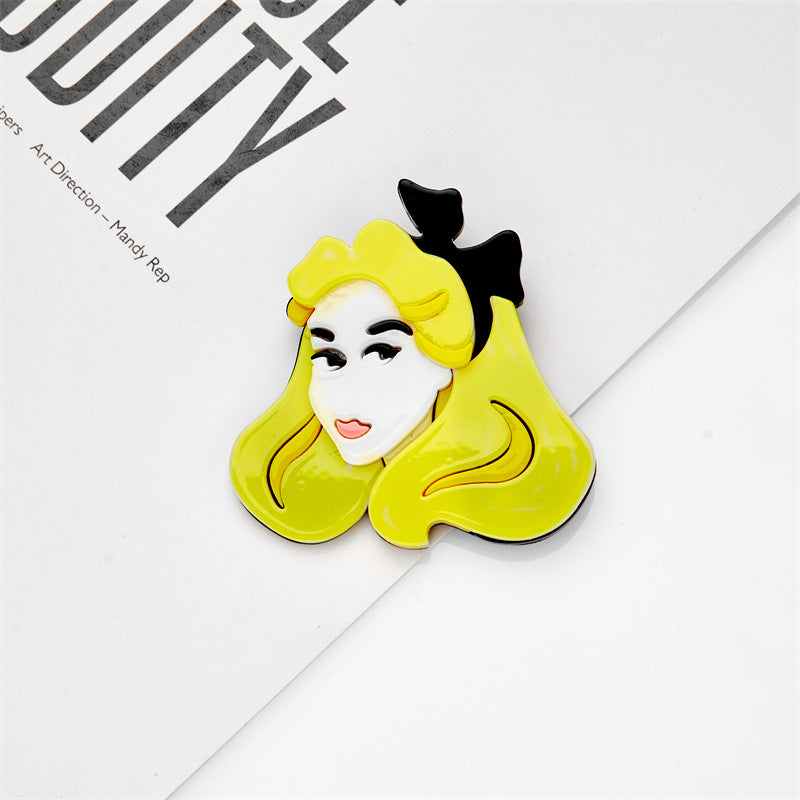 Acrylic animated character brooch MIC-XiY007