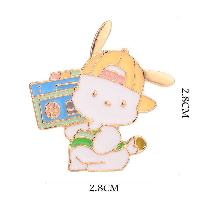 Alloy cute cartoon anime brooch MYA-QiSen017