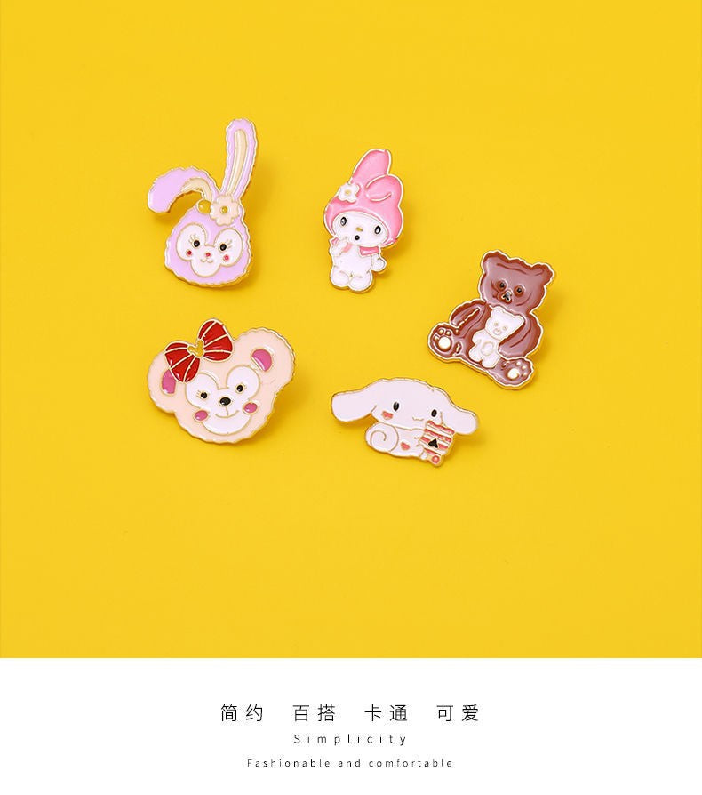 Alloy Star Delu Rabbit brooch (Minimo de compra 2) MIC-DongQ015