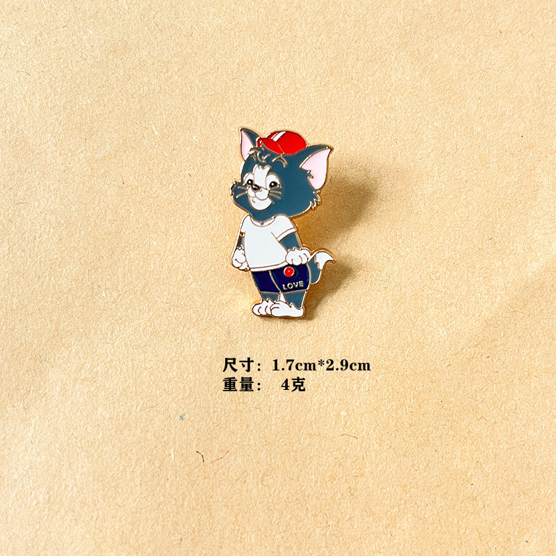 Alloy cartoon cat and mouse brooch (Minimo de compra 2) MYA-DongQ025