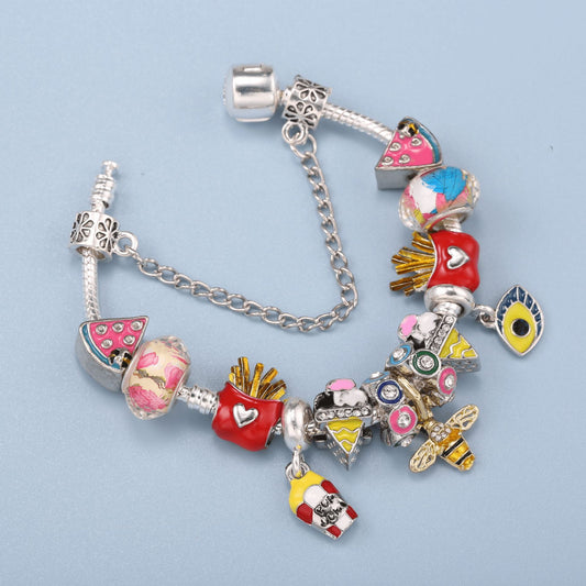 Alloy DIY Pandora Cartoon Bracelet MIC-LiY028