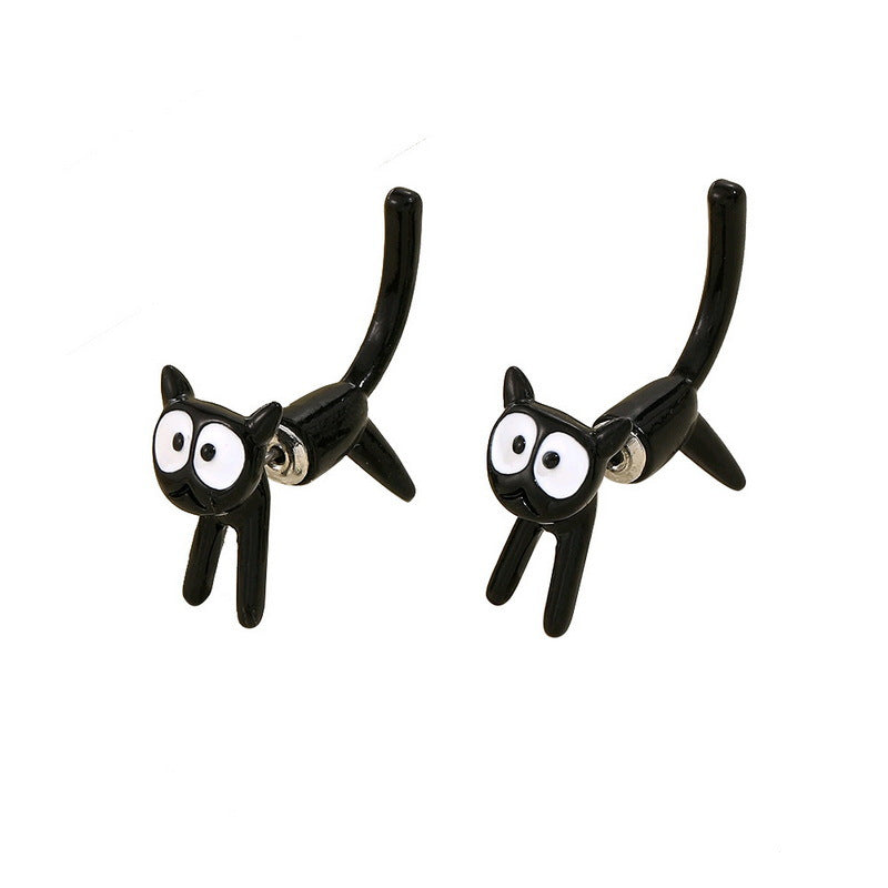 Alloy cute kitten insert earrings (Minimo de Compra 2)  MIC-YingH009