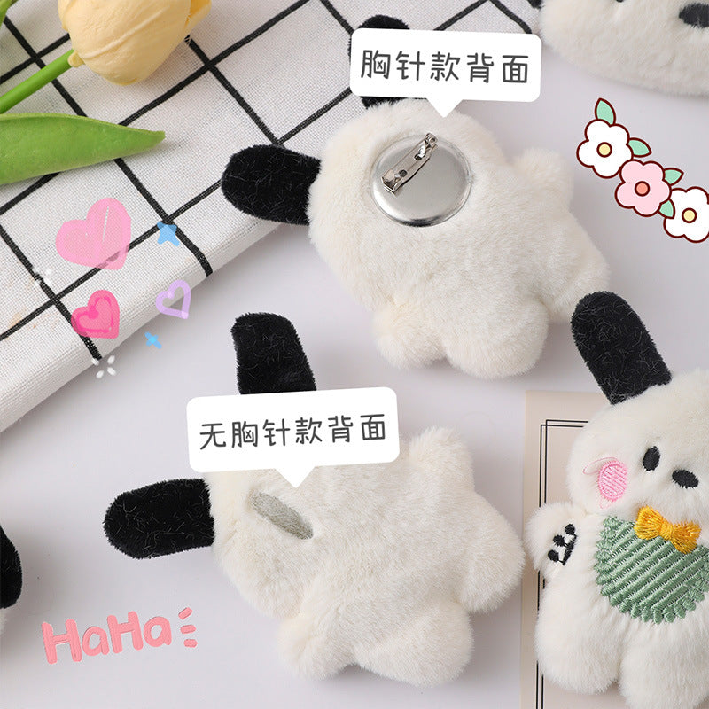 Plush cartoon cute brooch MIC-ZhanY008