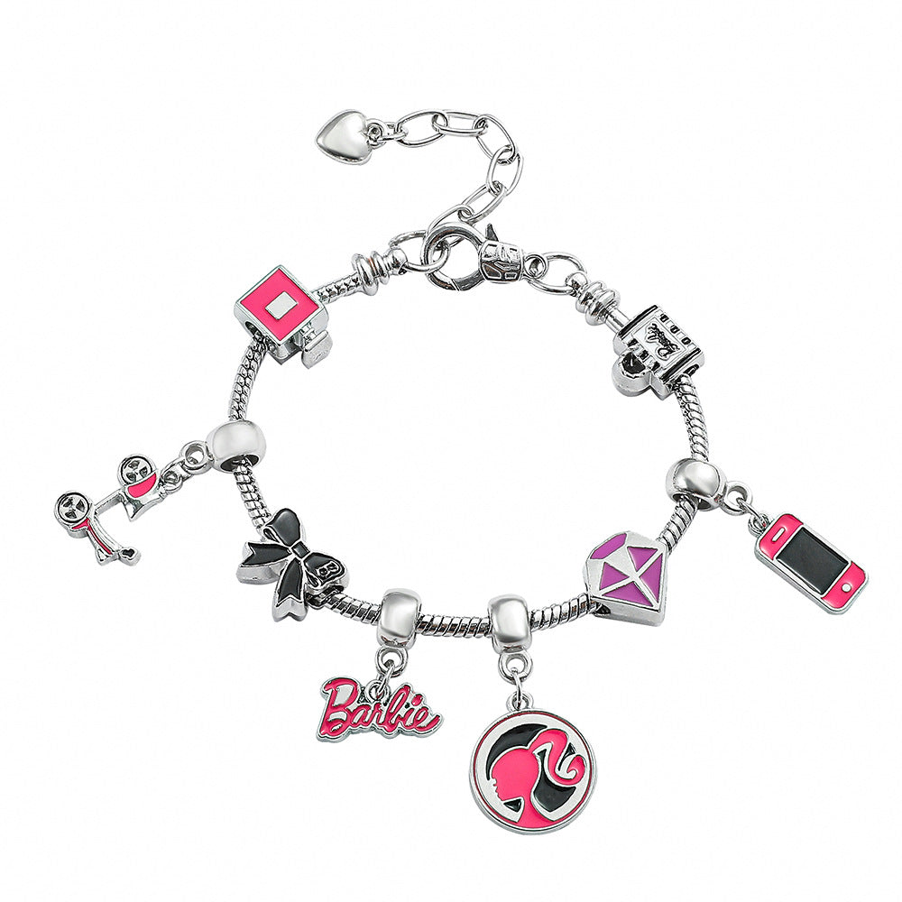 Alloy cartoon Barbie bracelet (Minimo de Compra 5) MIC-ZhuoX024